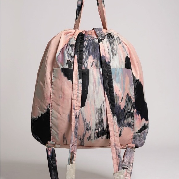 Vince Camuto Pink and Black Abstract Backpack - Picture 3 of 8